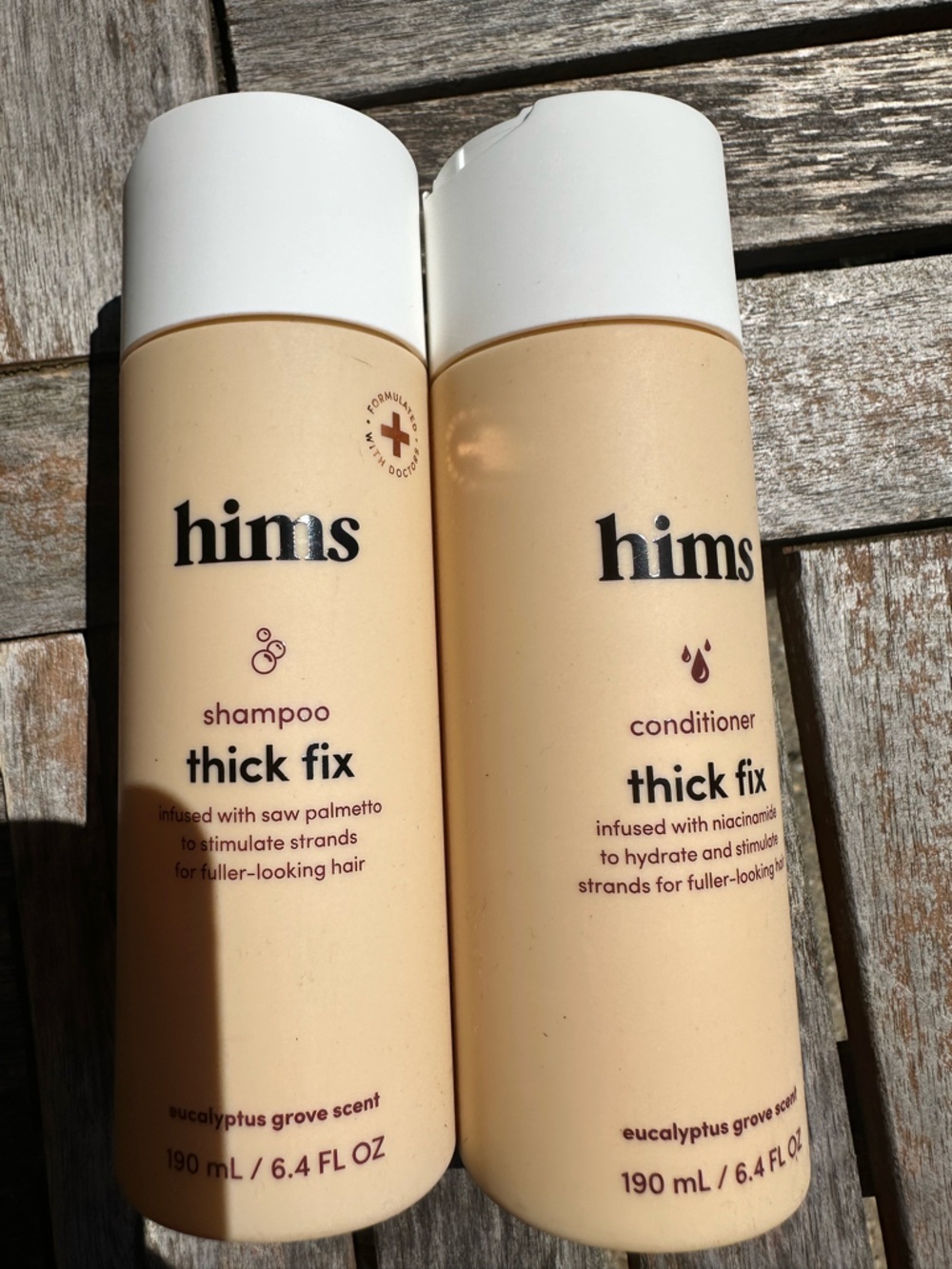 hims Thick Fix Shampoo & Conditioner Set - Cream